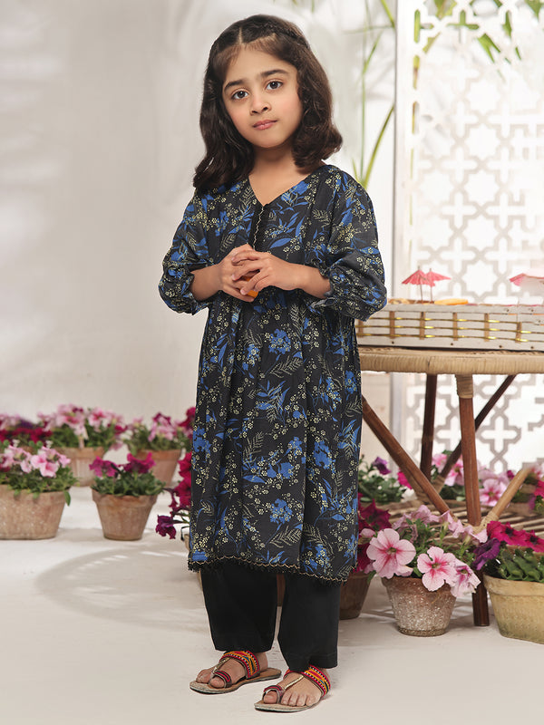 Kids Stitched Long Shirt Cambric RKF-V-1-01