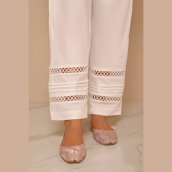 Off White Lace Trouser RT-07